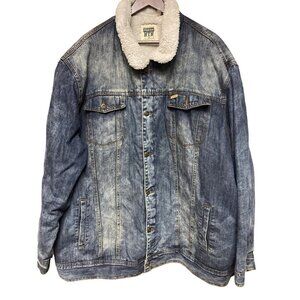 Parish Nation Men's NTN For The People Denim Jean Jacket Sherpa Lined 6X
